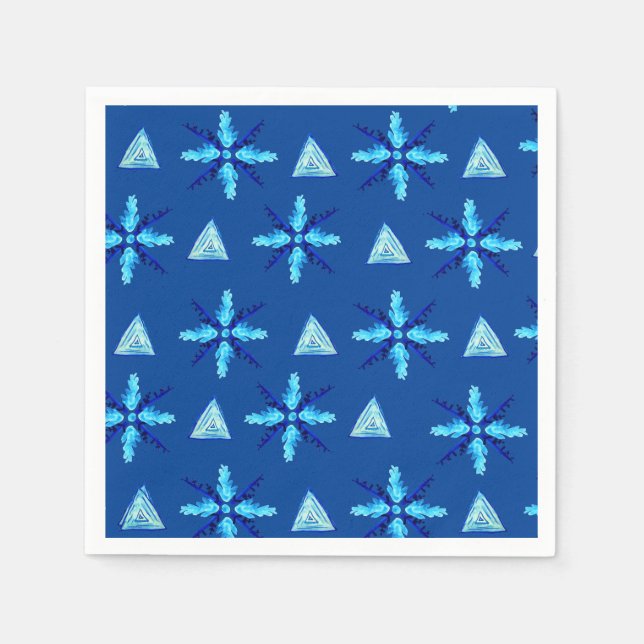 Schneeflocken Serviette (Vorderseite)