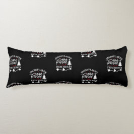 Schneeflocken sind Küsse aus dem Himmel Seitenschläferkissen