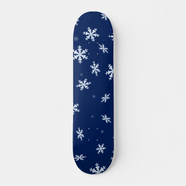 Schneeflocken Skateboard (Vorne)