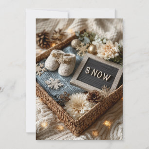 Schneeflocken   Snowflake Sprinkle Einladung