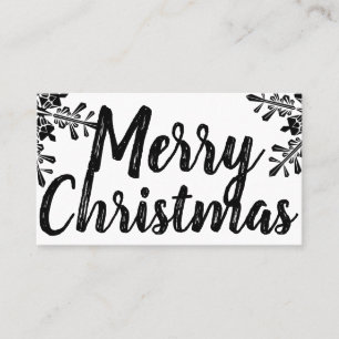 Schneeflocken-Spaß-Visitenkarte der frohen Visitenkarte