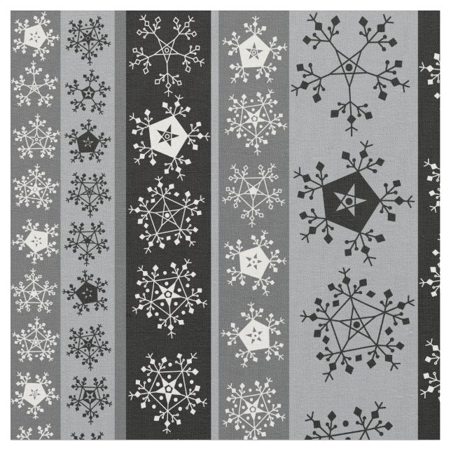 Schneeflocken Stoff (Nahaufnahme)