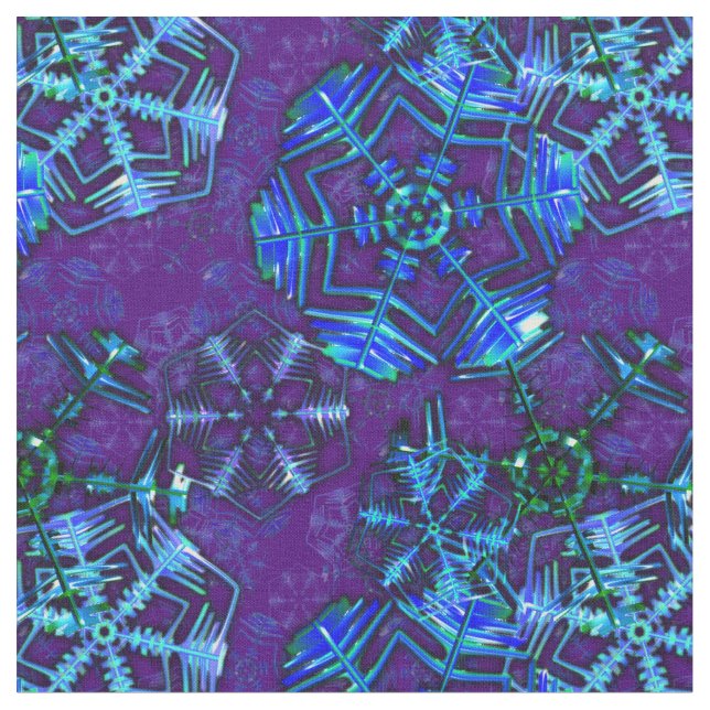 Schneeflocken Stoff (Nahaufnahme)