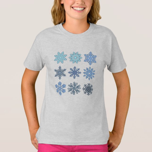 Schneeflocken T-Shirt (Vorderseite)