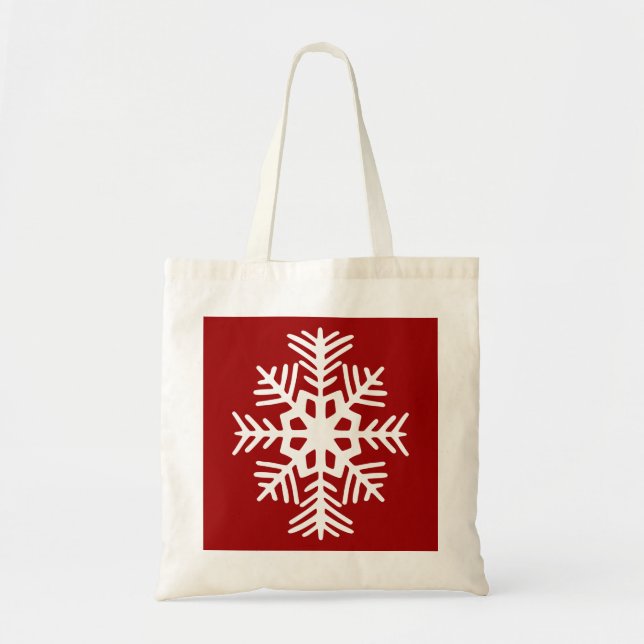 Schneeflocken-Tasche Tragetasche (Vorne)