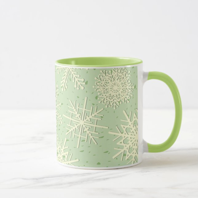 Schneeflocken, Tasse (Rechts)