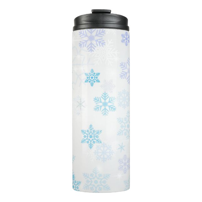 Schneeflocken Thermosbecher (Vorderseite)