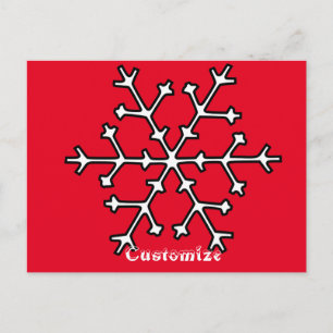 Schneeflocken Thunder_Cove Postkarte