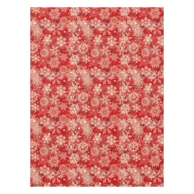 Schneeflocken Tischdecke (Vorderseite)