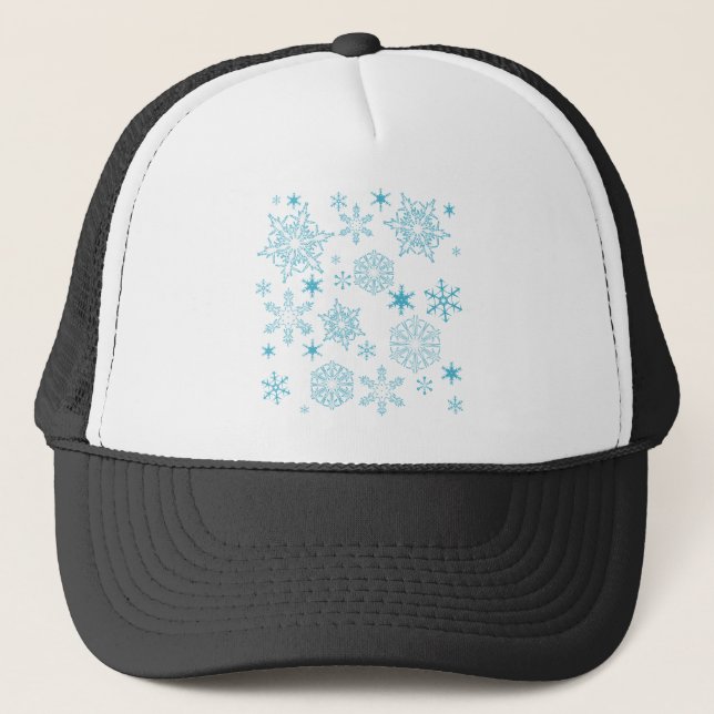 Schneeflocken Truckerkappe (Vorderseite)