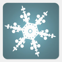 Schneeflocken-Umschlag Aufkleber