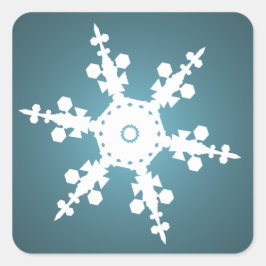 Schneeflocken-Umschlag Aufkleber
