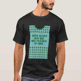 Schneeflocken und Eis und nichts ist schöne Weihna T-Shirt