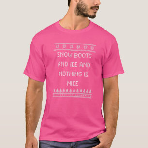 Schneeflocken und Eis und nichts ist schöne Weihna T-Shirt