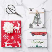 Schneeflocken und Rentiere Weihnachtsbaum