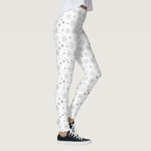 Schneeflocken und Sterne Leggings
