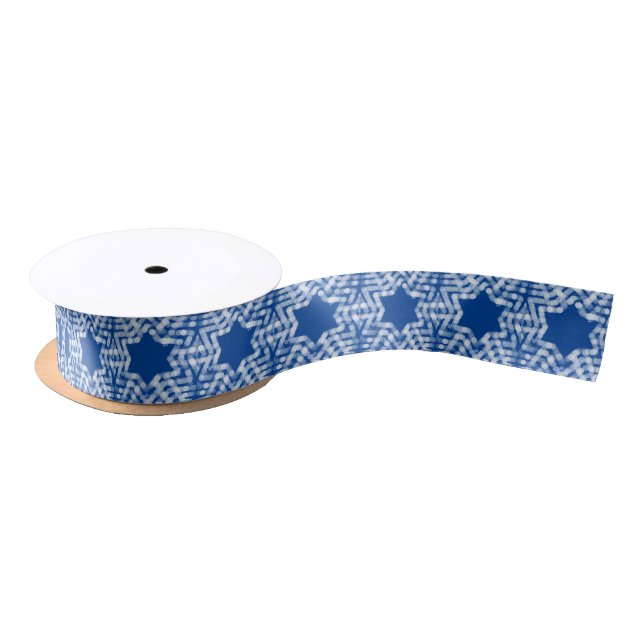 Schneeflocken und Sterne Satinband (Spule)