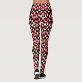 Schneeflocken und Weihnachts-Schwarzes Weihnachtsf Leggings