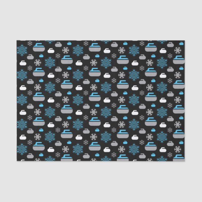 Schneeflocken und Zwirn Seidenpapier (Vorderseite)