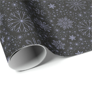Schneeflocken Vintage Weihnachten Geschenkpapier