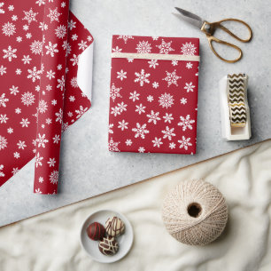 Schneeflocken Weihnachten Geschenkpapier