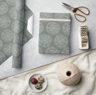 Schneeflocken Weihnachten Geschenkpapier