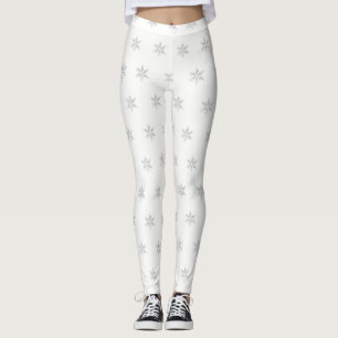Schneeflocken, Weihnachten Leggings