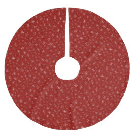 Schneeflocken Weihnachten Polyester Weihnachtsbaumdecke