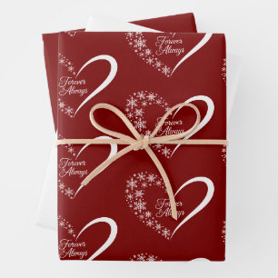 Schneeflocken-Weihnachtsfeiertag Schnee Flocke Her Geschenkpapier Set