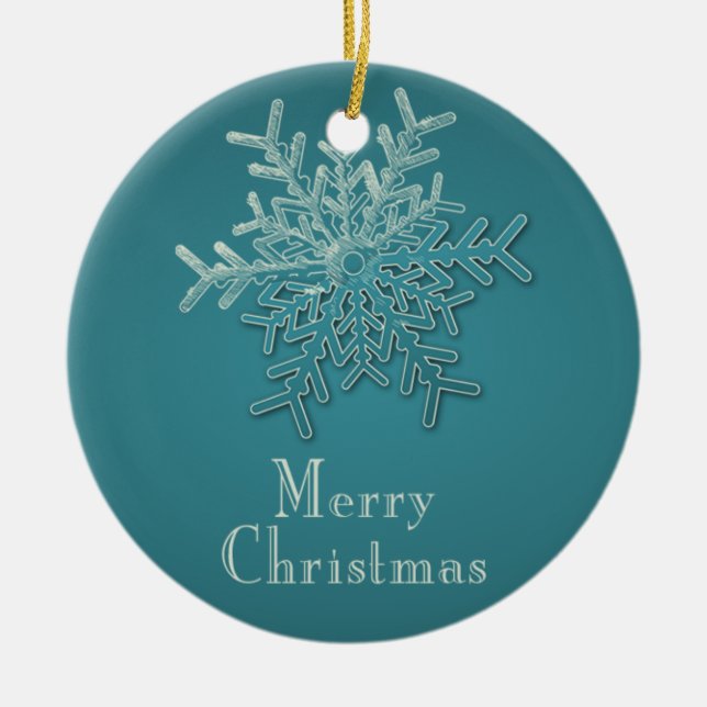 Schneeflocken Weihnachtsschmuck (Vorne)