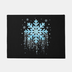 Schneeflocken Winter Weihnachten Matratzen Mens Wo Fußmatte