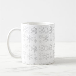 Schneeflocken-Winter-Weihnachtsmuster Kaffeetasse