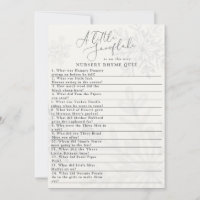 Schneeflocken Winterbabydusche Quiz