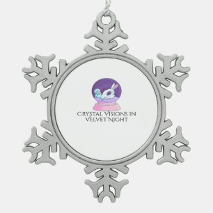  SCHNEEFLOCKEN Zinn-Ornament