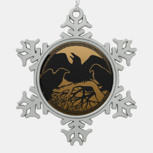 SCHNEEFLOCKEN Zinn-Ornament