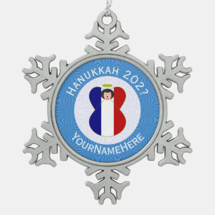  SCHNEEFLOCKEN Zinn-Ornament