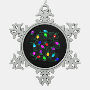  SCHNEEFLOCKEN Zinn-Ornament