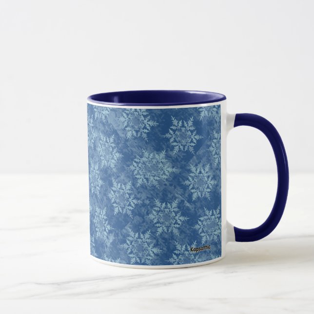 Schneeflockenblau Tasse (Rechts)