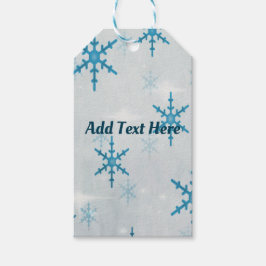 SchneeflockenBling Weihnachten Personalisiert Geschenkanhänger