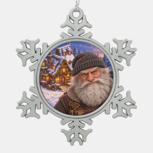 Schneeflockendekoration Père Fouettard – Frozen Ch Schneeflocken Zinn-Ornament