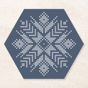 Schneeflockendesign Untersetzer