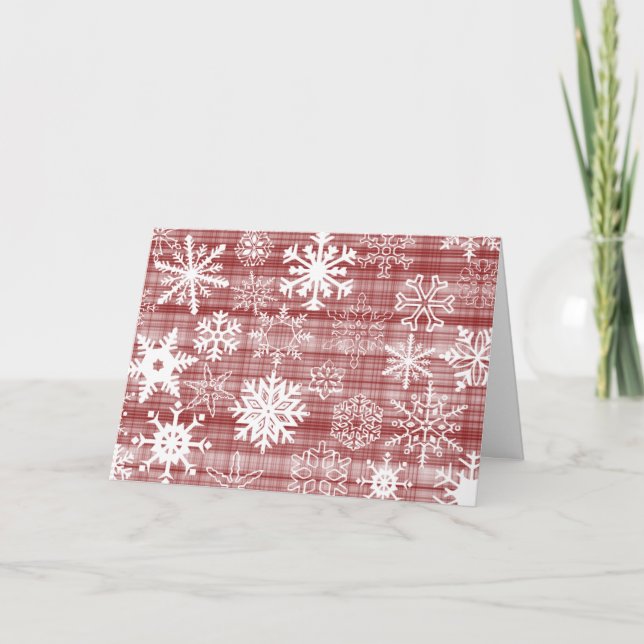 Schneeflockenisa-9:6 Feiertagskarte (Vorderseite)