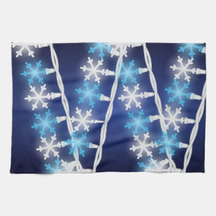 Schneeflockenlichter Geschirrtuch