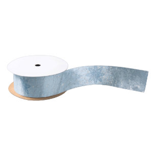 Schneeflockenmuster aus Edelmarmor-Glitzer Satinband