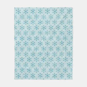 Schneeflockenmuster Fleecedecke