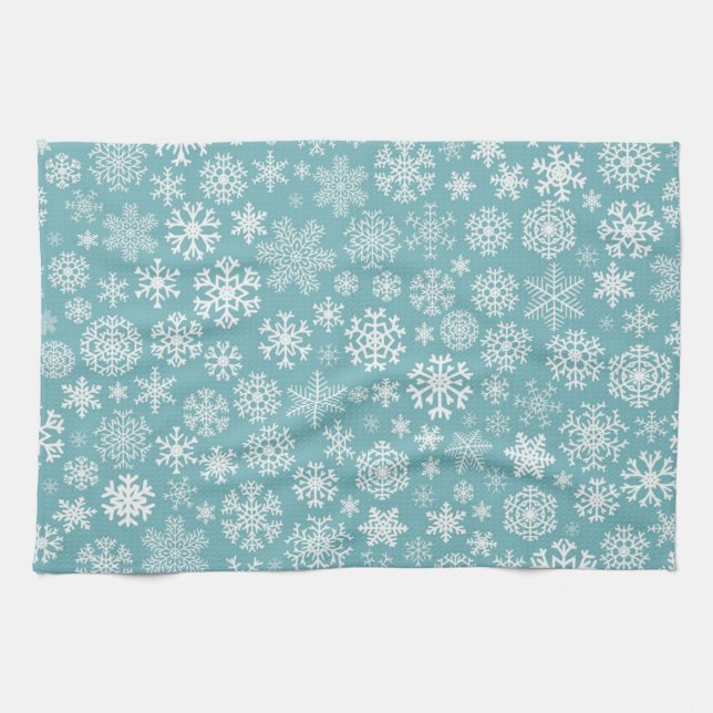 Schneeflockenmuster Geschirrtuch (Horizontal)