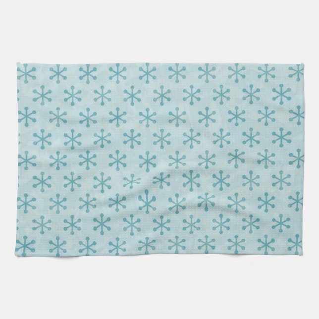 Schneeflockenmuster Geschirrtuch (Horizontal)