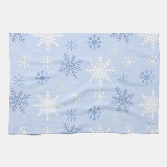 Schneeflockenmuster Geschirrtuch (Horizontal)