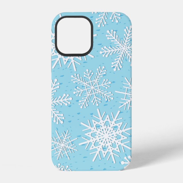 Schneeflockenmuster iPhone Hülle (Rückseite)