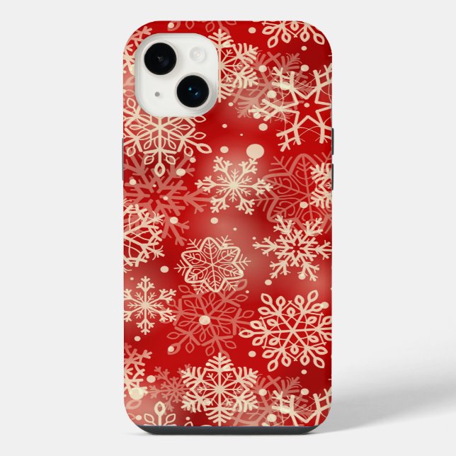 Schneeflockenmuster iPhone Hülle (Rückseite)